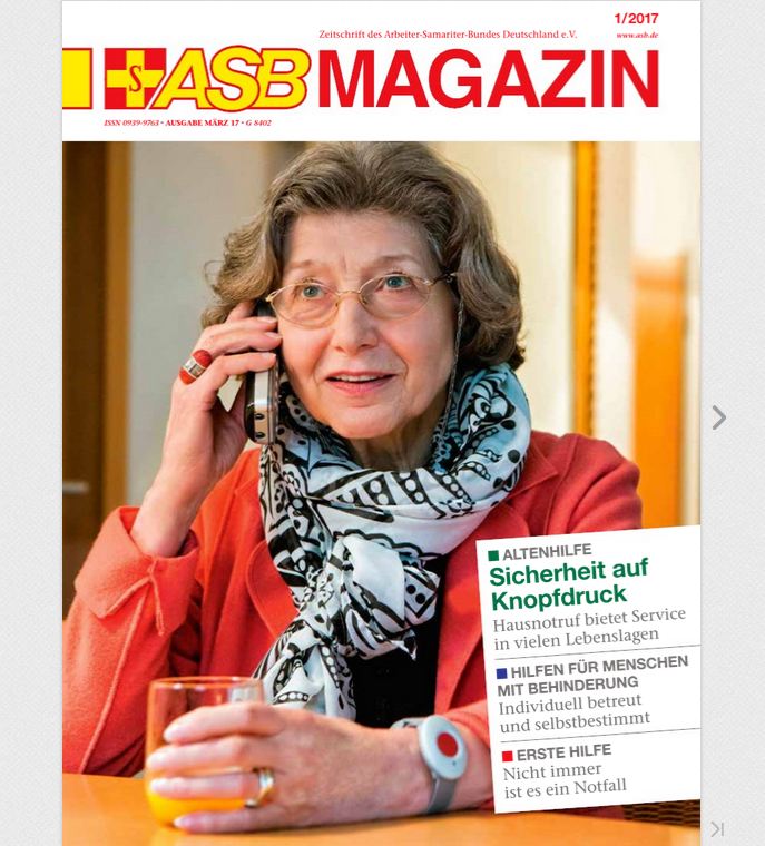 Hausnotruf als Titelthema in erster Ausgabe 2017